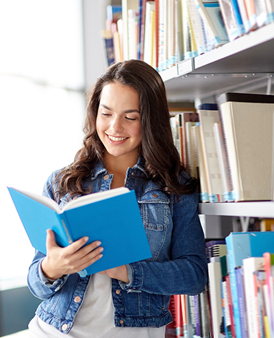 girl reading book