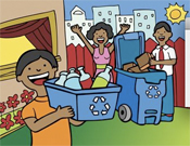 family recyclying