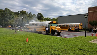 bus fire drill